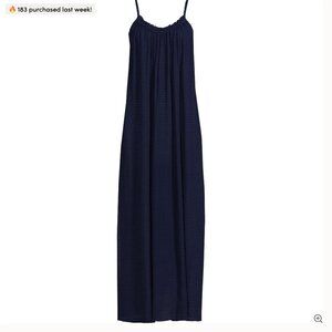 Navy Blue Swim Cover-up Maxi Dress NWOT